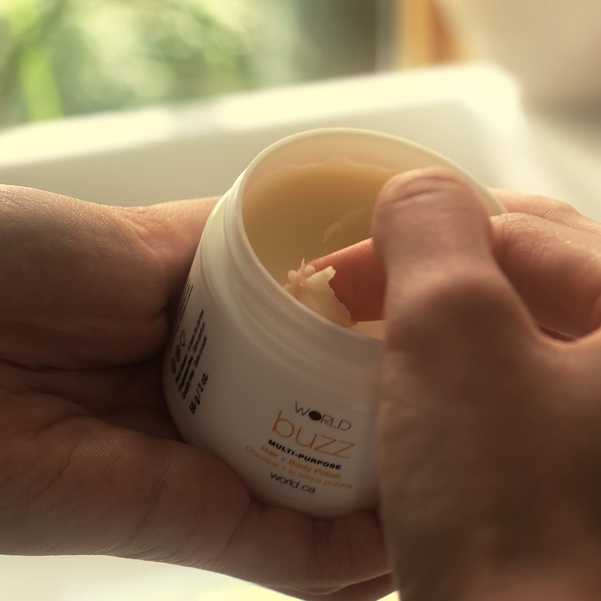 WORLD Hair and Skin. Buzz Hair and Body Polish.