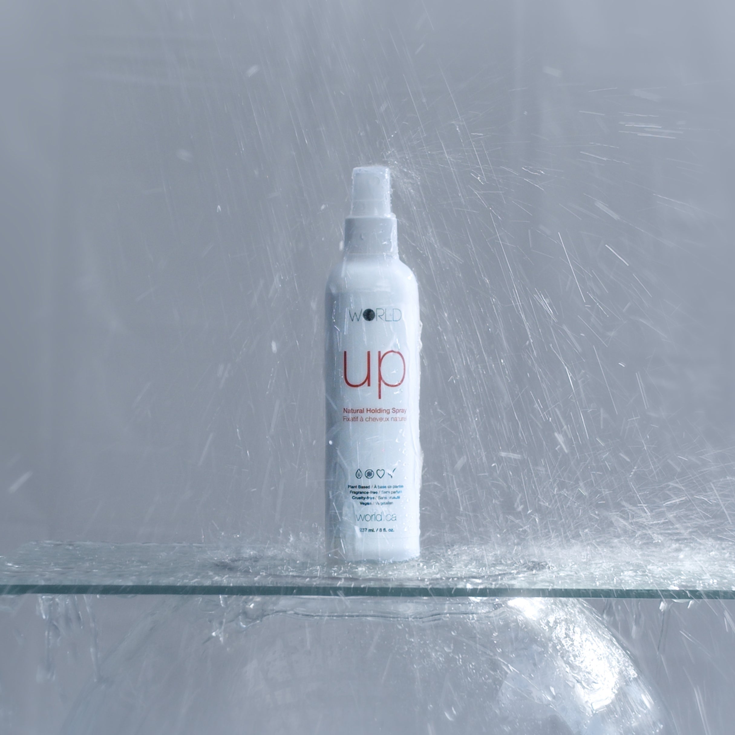 WORLD Hair and Skin. Up Natural Holding Spray.