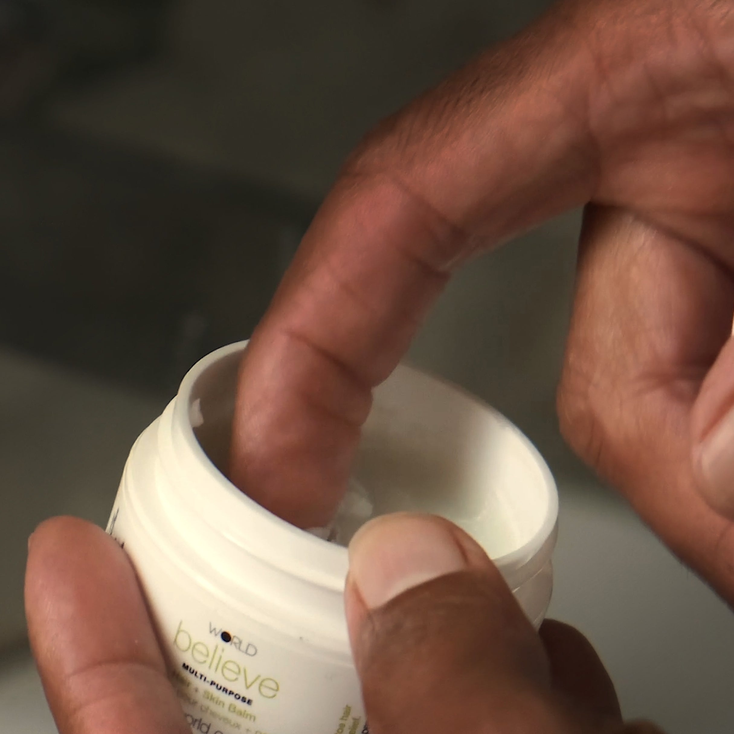 WORLD Hair and Skin. Believe Hair and Skin Balm.