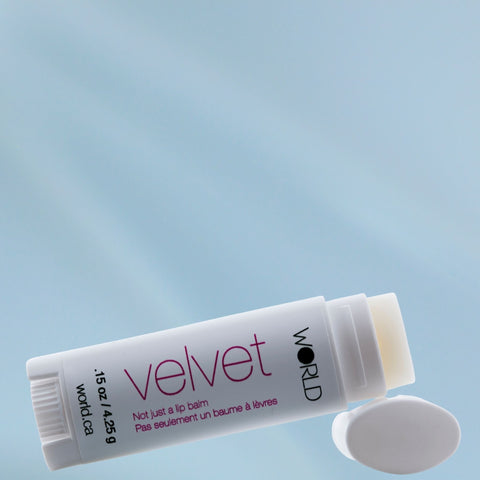 Velvet Not just a lip balm WORLD Hair and Skin